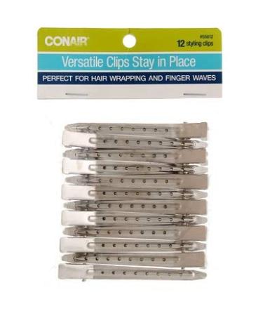 Conair 12-Pack Versatile Styling Clips - Stay in Place Hair Clips for All Hair Types - Buy Online on GoSupps.com