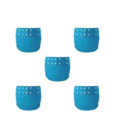 5 set adults of fabric diapers adult diapers reusably leak-free against incontinence Lake Blue 72-92 cm 5-Set (Seeblau 72-92 cm)