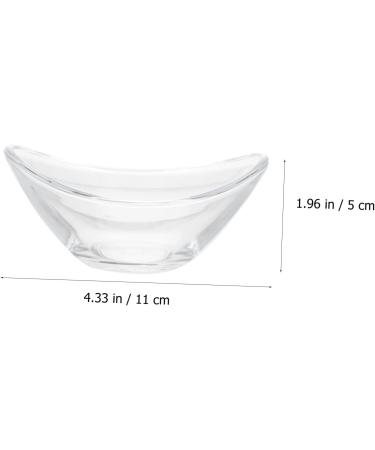 ABOOFAN 2pcs Seasoning Dish Dessert Bowls Glass Disposable Dessert Plates Glass Sauce Dishes Glass Sauce Cup Glass Dessert Bowls Small Bowls for Dips Soy Sauce Seasoning Plate re-usable - Buy Online on GoSupps.com