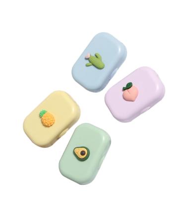 JECOMPRIS 16 STK Colored contact lenses contact lens container Sailor-kit holder mini case mirror film eye lens container portable suitcase caricature glasses case accompanying box