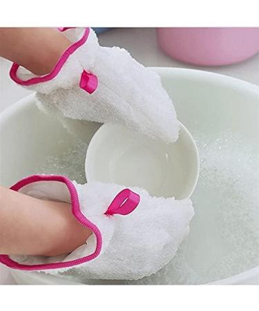 ESASAM Cleaning Gloves Cleaning Gloves Household Kitchen White (12 * 22cm) Bamboo Fiber Dishwashing Gloves For Women - Buy Online on GoSupps.com