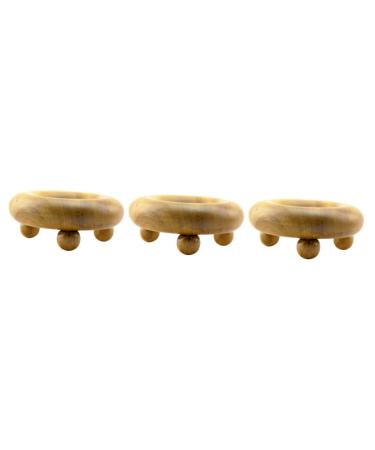 3-part massage device Fascia-massage tool Face massage tools Face tools Wood-neck roll Wood massage ball roll Wood reflexion massage tool subscription fan