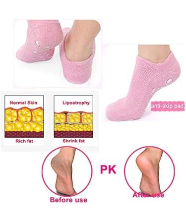 Yangwen Moisturizing Socks - Soft Essential Oil-Enriched Socks for Dry Cracked Heels (Pink) - International Shipping - Buy Online on GoSupps.com
