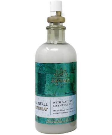Bath and Body Aroma Rainfall Retreat Essential Oil Mist 5.3 fl oz / 156 mL Each Scent: Sandalwood Mint and Rosemary Essential Oil Pack of 1