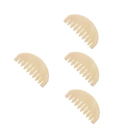 Tovinanna 4 pieces Jade comb scalp massager scalp massage Multifunctional head comb Jade massage comb Tool body massage devices reliable massage comb jade handicrafts massage comb 8.50x4.00x0.40cmx4pcs Gr nx4stk