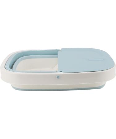 Bassin de Bain de Pieds Couvercle Amovible Seau de Pieds Points de Massage Roue de Grande capacit avec Poign e pour P dicure (BLUE) - Buy Online on GoSupps.com