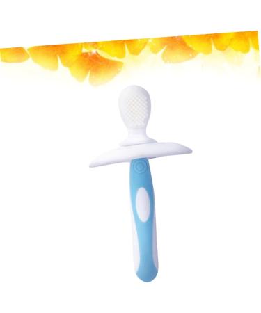 iPetBoom Silicone Baby Toothbrush - Soft Finger Toothbrush for Infants with Case | Ideal First Toothbrush for Babies - 1 Pack in Blue - Buy Online on GoSupps.com