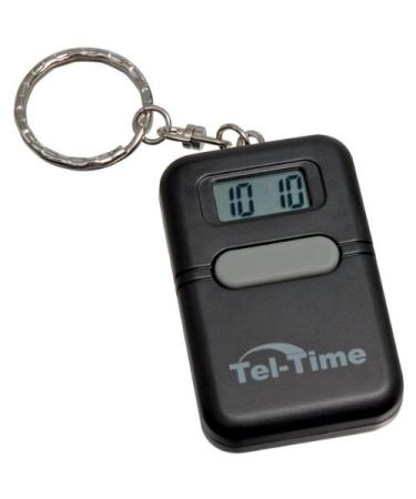 Tel-Time Talking Key Chain Square -Black