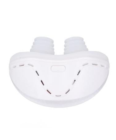 Prevent Snoring Device Electric Relieve Snoring Device Relieve Anxiety Deep Sleep Intelligent for Travel Use(White)
