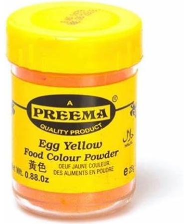 Preema Egg Yellow Food Colour Powder (25g X 5) |Egg Yellow Food Colour Powder | Used in baking and icing sugar | Can also be used in cooking