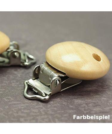 Natural Wood Pacifier Clip - 2 Pack Pollutant-Free Baby Clips | Safe Stylish & Durable - Buy Online on GoSupps.com