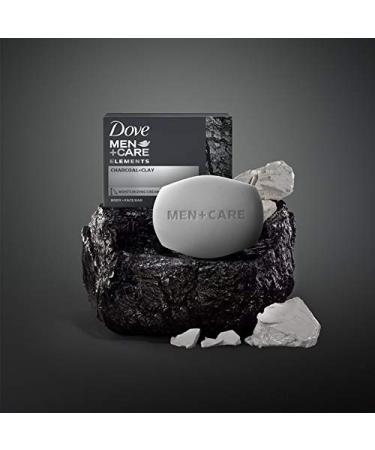 Dove Men+Care Elements Charcoal + Clay Body and Face Bar 4 oz - Pack of 4 - Buy Online on GoSupps.com