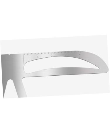 Ipetboom 2pcs Assistant Shaper Stencil Three-point Eyebrow Ruler Template Balance Ruler Stainless Steel Miss - Buy Online on GoSupps.com