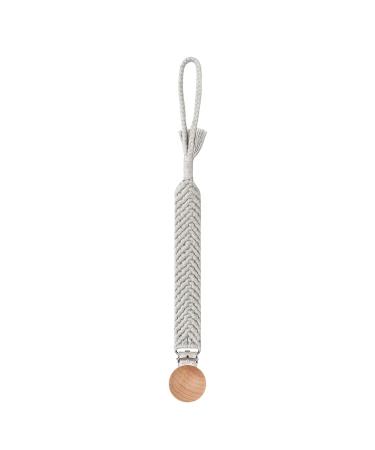 TIAN-K Vintage Simple Newborn Pacifier Chain Cotton Tassel Pacifier Chain for Newborn Teething Ring G98