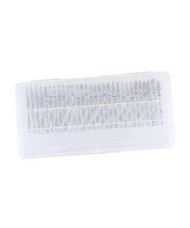 Housoutil 1 Box Nail Grinding Head Polisher Cylinder Drills Abacus Decor Manicure Head Drill Bits Lemon Cocktail Straws Diamond Drill Bit Care Tool