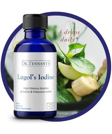Liquid Lugol's Iodine Drops with Potassium Iodide Helps Thyroid Function Hormonal Balance and Immune Health - Dr. Tennant's 2 Fl Oz - Buy Online on GoSupps.com
