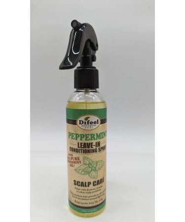 Difeel Scalp Care Leave in Conditioning Treatment with Peppermint Oil 6 oz. - Spray Cap & Dispensing Cap Included - Buy Online on GoSupps.com