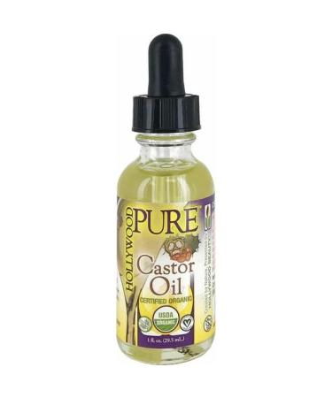 Hollywood Pure Organic Castor Oil - 100% Natural Cold-Pressed & Eco-Friendly - Perfect for Hair Skin & Health - International Shipping Available - Buy Online on GoSupps.com
