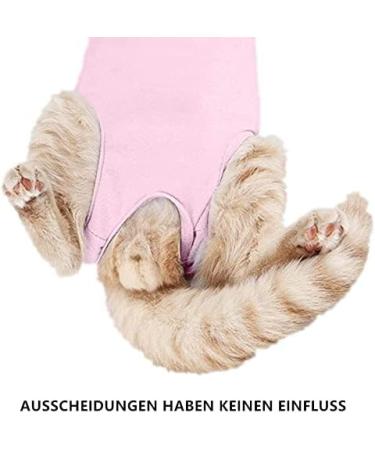 Voarge Recovery Suit for Cats - Post-Op Anti-Licking & Warmth Size M Pink - Ideal for Healing After Surgery - Buy Online on GoSupps.com