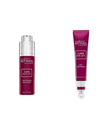 Retinol Super Face Lift - Visibly firms and tightens for a lifted younger look Super Eye Lift - A luxurious 3-in-1 treatment fights the look of dark circles wrinkles and puffy eyes