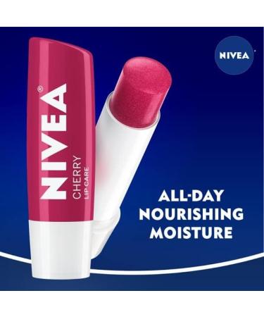 NIVEA Lip Care Balm Cherry - .17 oz (Pack of 2) | Moisturizing Lip Balm - Buy Online on GoSupps.com