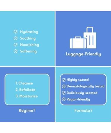 Q+A Bodycare Heroes Gift Set - 3-Step Skincare Routine: Salicylic Acid Shower Gel AHA Exfoliating Scrub & Vitamin C Body Cream Travel Size 50ml Each Exfoliates - Buy Online on GoSupps.com