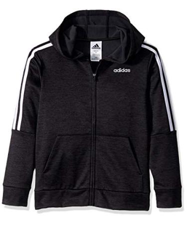 adidas Boys' Zip Up Hoodie 5 Black