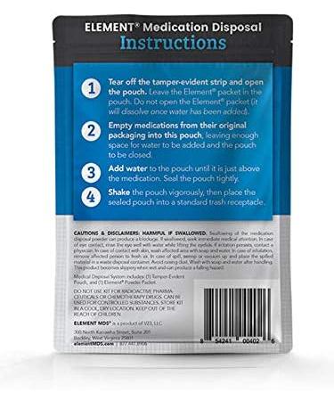 Element MDS Ready-Packs - Medication Disposal System - 3 Pack - Buy Online on GoSupps.com
