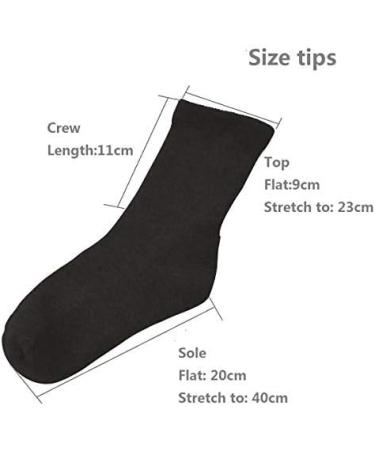 Copper Infused Diabetic Socks - Super Stretch Comfort for Men and Women (Black, 2 Pairs) - Buy Online on GoSupps.com