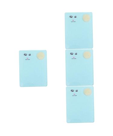 FRCOLOR 4pcs Eyelash Grafting Board Jade for Lash Glue Eyelash Extension Plate Lash Glue Tray Lash Plate with Lash Grafting Pallet Eyelash Glue Lash Hand Pallet Acrylic Tool Epoxy