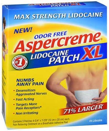 Aspercreme Lidocaine Patches XL - 3 Each Pack of 5