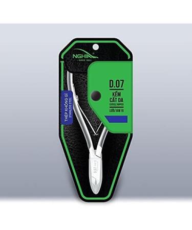 Nghia Professional Stainless Steel Cuticle Nipper C-07 - Double Spring Manicure Tool for Perfect Nail Care - Buy Online on GoSupps.com