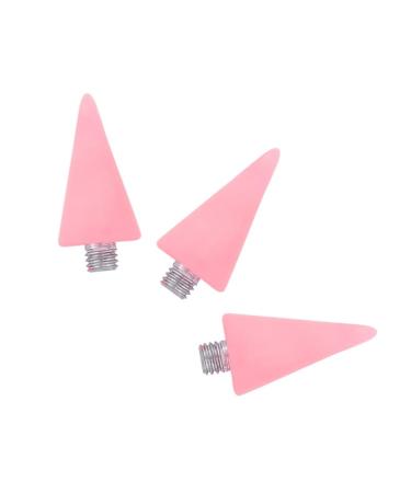Set of 3 Rhinestone Wax Picker Manicure Dotting Tools Nail Art Graffiti Pen Dotting Pen Replacement Heads Nail Bite Stop Made of Wax Rhinestones Written 3X1cm pink