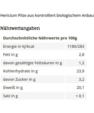 Kamelur Bio Hericium Powder 250g - Lion's Mane Mushroom Powder without Additives Asian Foods - Organic Mushrooms from Controlled Organic Farming - Buy Online on GoSupps.com
