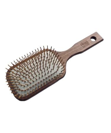Nippes Solingen Pneumatik-Haarbrush |Reduction of splits |Paddel brush suitable for all hair types |Gentle styling without hair damage |Development and smoothing |Large rectangular ball head steel prison |Buchenholz |Large