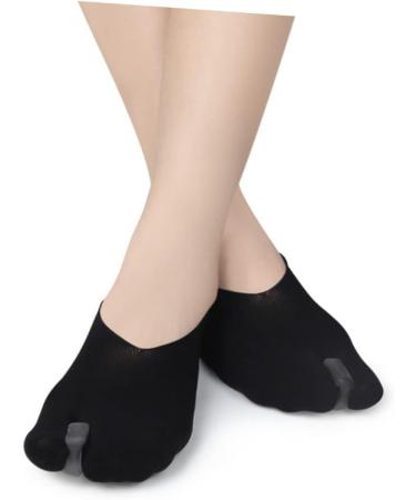 FOMIYES Men's Invisible Boat Socks Separator with Hallux Valgus Protector - Black, 1 Pair - Buy Online on GoSupps.com