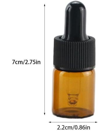 rongweiwang 20piece Leak-proof Mini Dropper Bottle Portable Glass Container For Essential Oils Refillable Bottle Glass Droppers 5ml - Buy Online on GoSupps.com