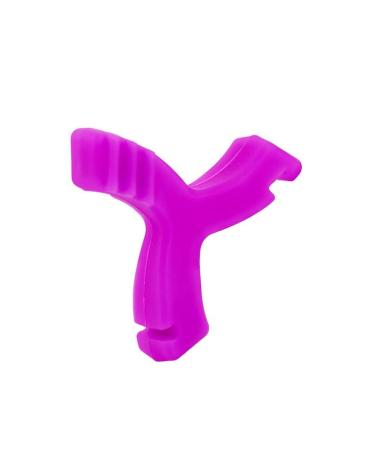 Rctamerk Teeth Guard Fixing Stick Jaw Exerciser Invisible Brace Orthodontic Chewies Silicone Masseter Muscle Exercise Y Shaped Aligner Grape