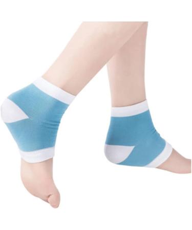 minkissy 1pair Foot Protection Socks Protective Cover Heel Socks Cotton Fabrics Nylon Gel Socks Sky Blue Socks Feet Heel Socks Antichapping Socks Sleep Socks Whitening Ripstop Socks medium - Buy Online on GoSupps.com