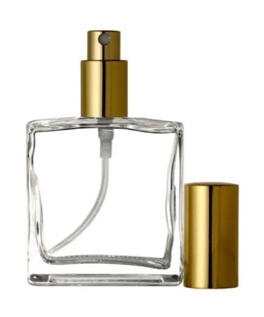 Riverrun Large Perfume Cologne Atomizer Empty Refillable Glass Bottle Gold Sprayer 3.4 oz 100ml (1 Bottle)