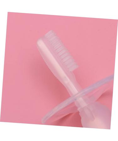 Frcolor 4-Piece Toddler Toothbrush Set - Silicone Baby Training Brushes with Suction Cup & Lid - Infant Toothbrushes in Pink for Newborns - Buy Online on GoSupps.com