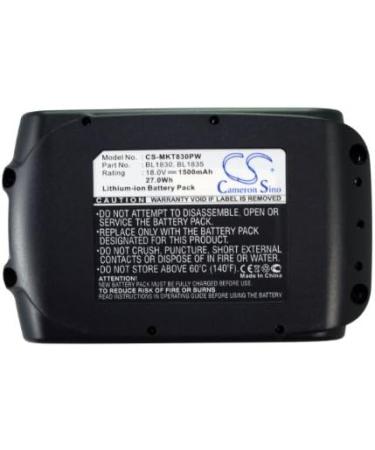 1500mAh Replacement Battery for Makita BL1845 BL1850 BL1850B BL1860 BL1860B - High Performance Compatible Power Solution - Buy Online on GoSupps.com