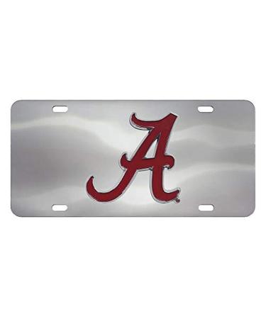 Sports Licensing Solutions Alabama Crimson Tide Logo Chrome License Plate