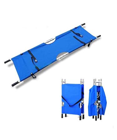 Foldable Stretcher Portable Rescue Aluminum Alloy Stretcher for Hospital Clinic Home Sports Venues Ambulance Lightweight Emergency Folding Stretcher