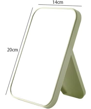 SupLee Foldable Desk Mirror - Portable HD Princess Square Beauty Mirror for Women - Ideal Gift - Light Green - Buy Online on GoSupps.com