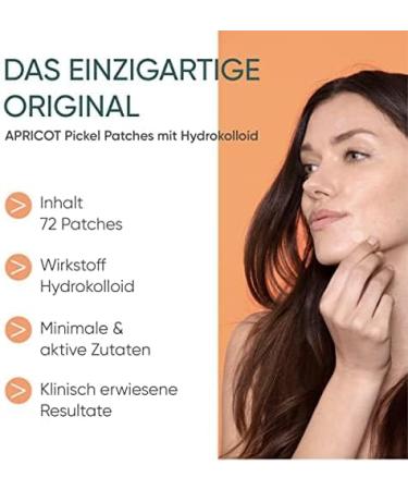APRICOT Pimple Patches - Hydrocolloid Acne Treatment - 72 Invisible Pimple Pads for Clear Skin - Buy Online on GoSupps.com