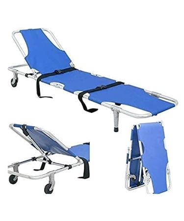 Foldable portable wearing portable first aid rescue patient transport carrier medical aluminum bare with wheels load capacity 350 lb