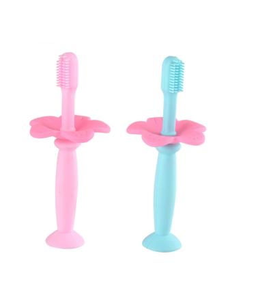 Goohochy 1stk Baby Training toothbrush toothbrushes for children toothbrush baby toothbrush all -round toothbrush for children bristle toothbrush -toothbrush for oral care clean pink 1 piece (1 Pack) pink