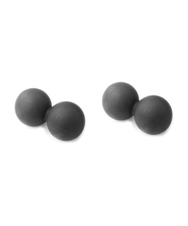 Homsfou 2st peanut massage device Massage device for muscle relaxation peanut ball 5 billion peanut massage everything about birthday band relaxation ball Miss welding mediumx2pcs blackx2st