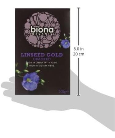 Biona Organic Cracked Linseed Gold 500g - Buy Online on GoSupps.com